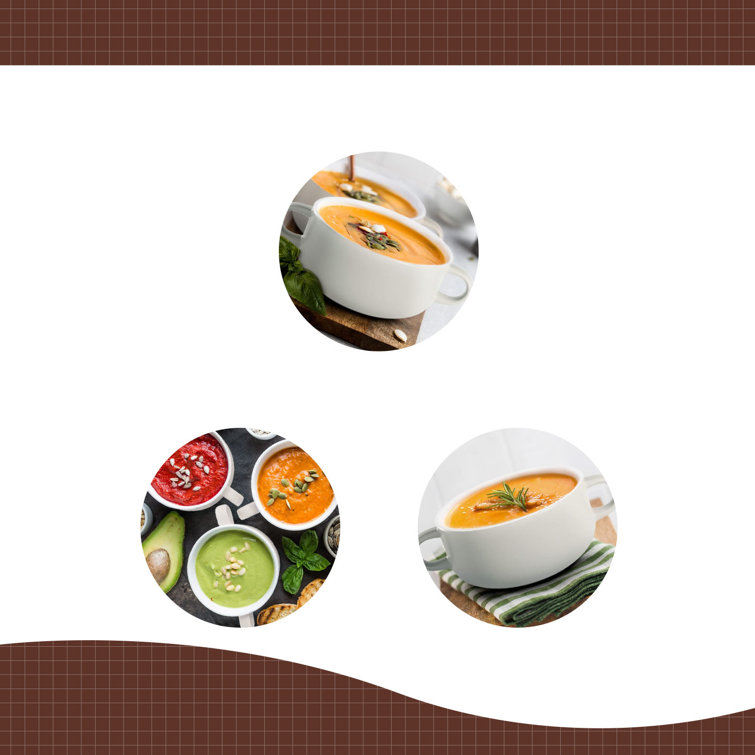 Eternal Night Soup Crocks, Ceramic Bowls, Broil, Oven, Microwave And